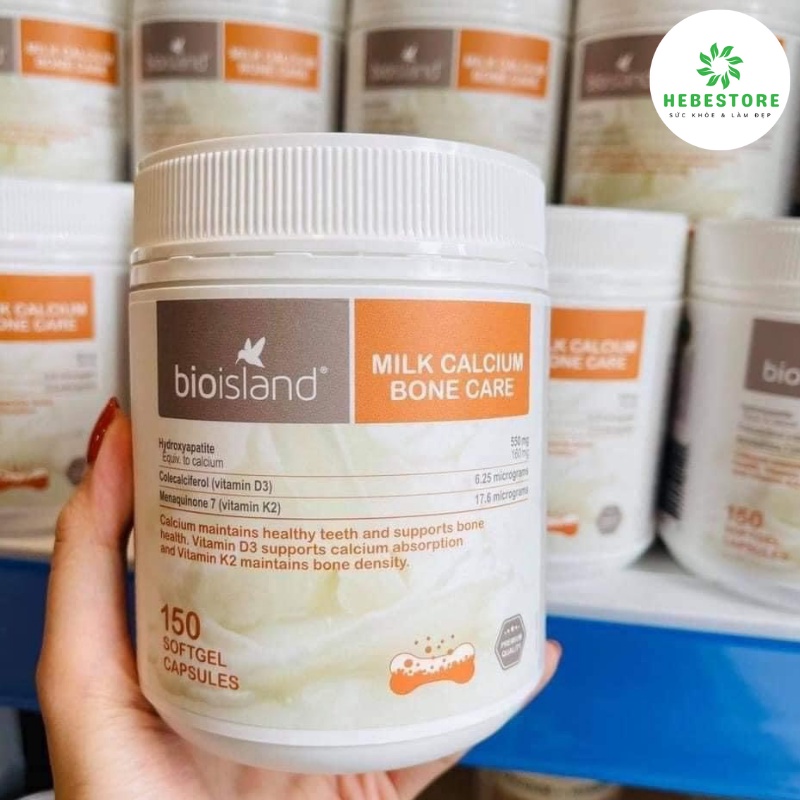 [Chuẩn Úc] Canxi sữa Bio Island Milk Calcium Bone Care 150 viên Úc hỗ trợ xương răng chắc khỏe | WebRaoVat - webraovat.net.vn