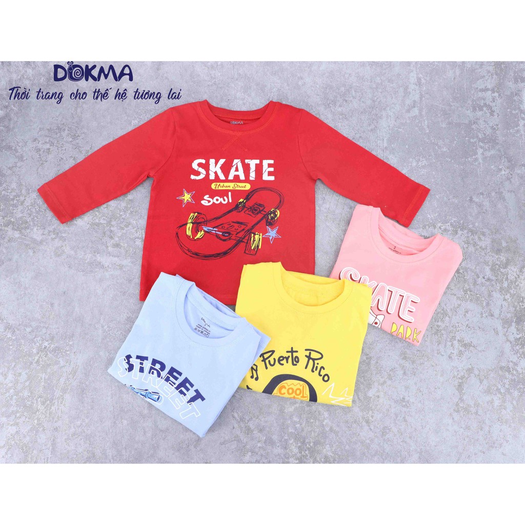 DB577A Áo cổ tròn dài tay kids Dokma (2-6T)