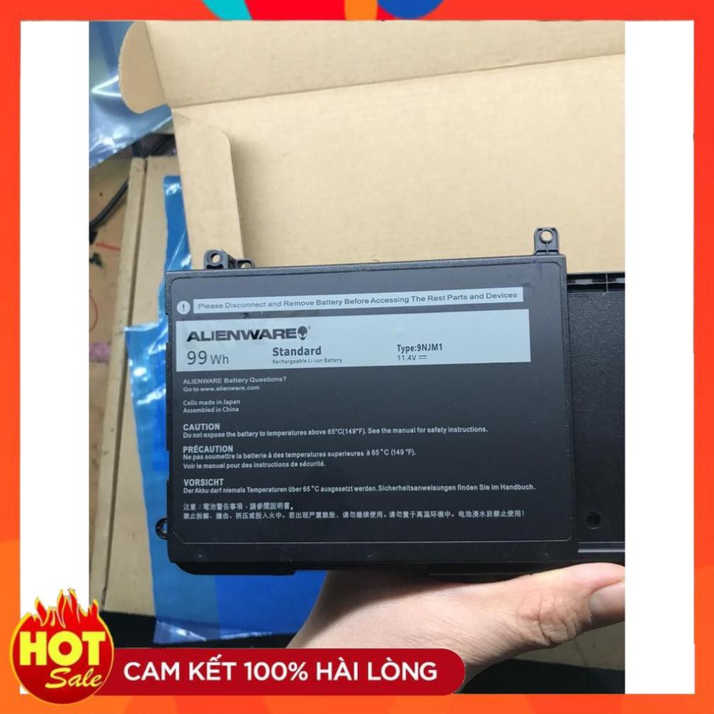 [Mã 273ELHA100K0 hoàn 7% đơn 500K]  HÀNG ZIN  Pin(Battery) Dell Alienware 15 R3 R4 17 R4 R5 9NJM1 Original