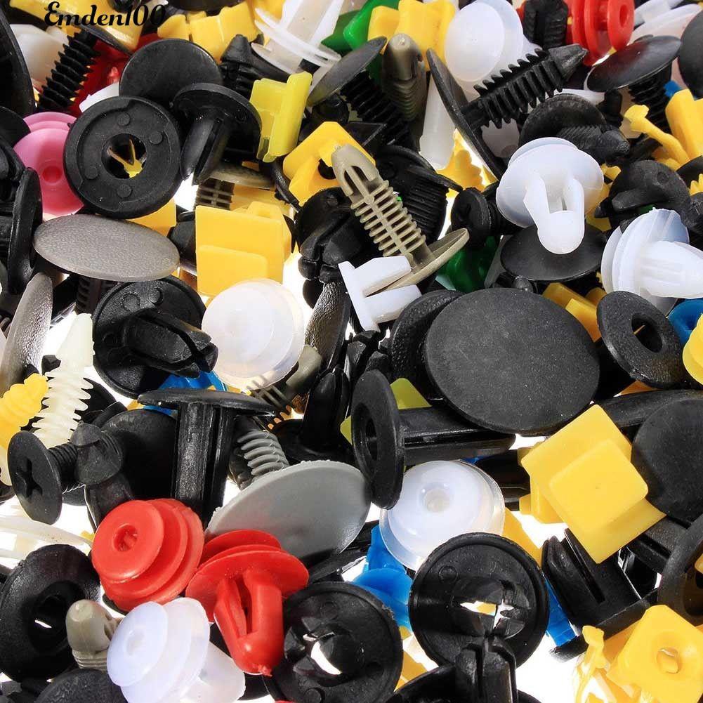 Set 500 đinh ốc nhựa đủ kích cỡ cho xe hơi