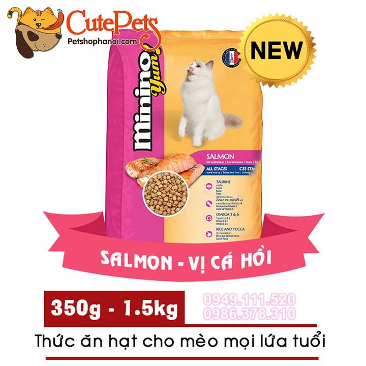 Thức ăn mèo MININO YUM 1,5kg - Phụ kiện thú cưng Hà Nội