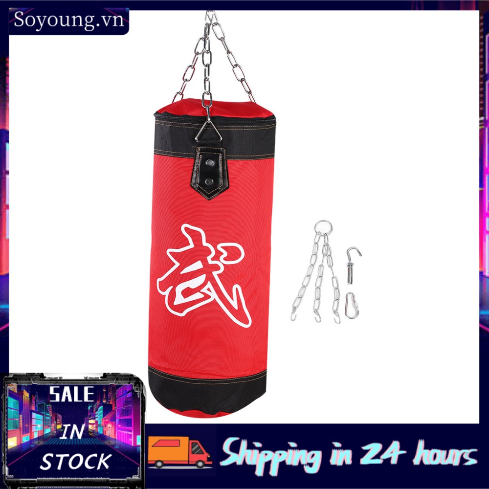 Bao cát tập boxing/karate rỗng bằng vải bạt