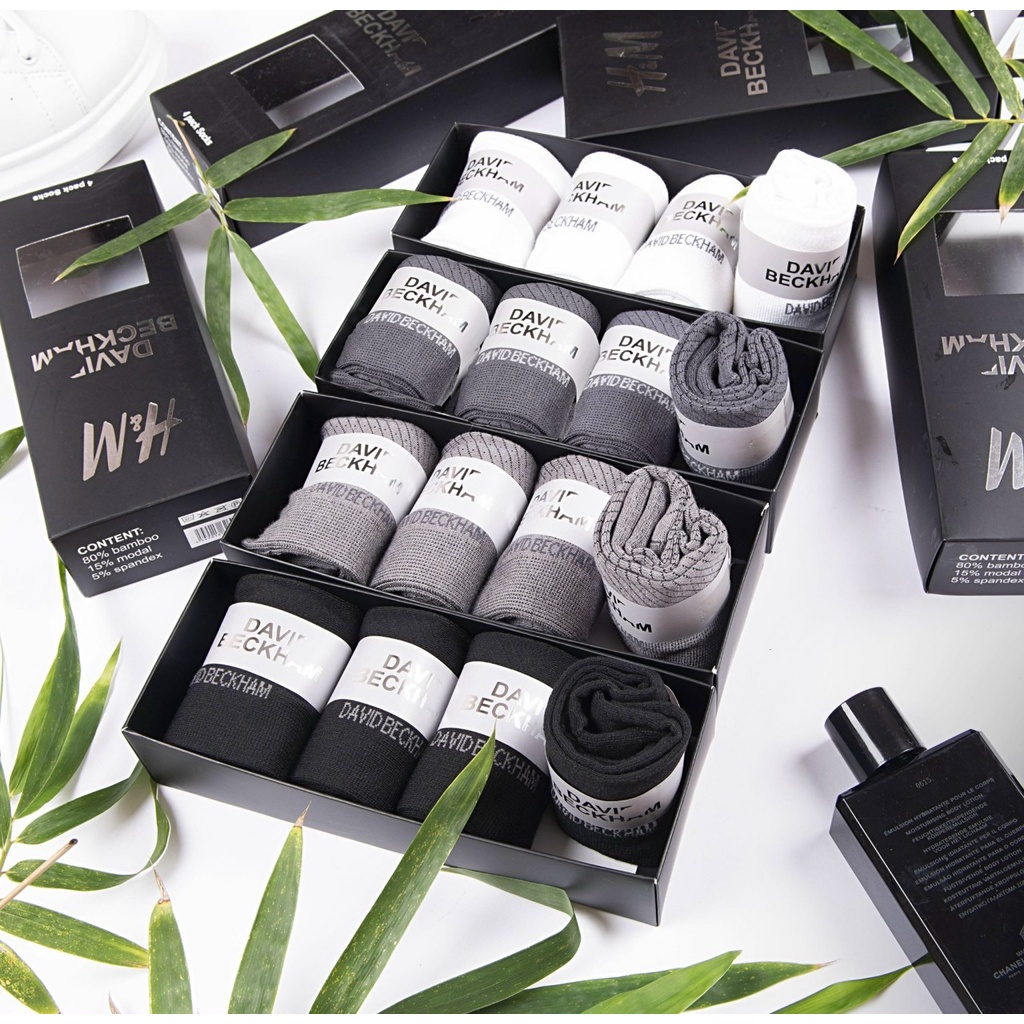 Hộp 5 đôi tất cho nam cổ cao  và cổ ngắn