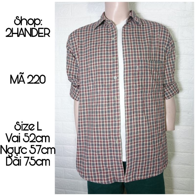 4 áo flannel 2hand (Inbox shop để chọn mẫu)