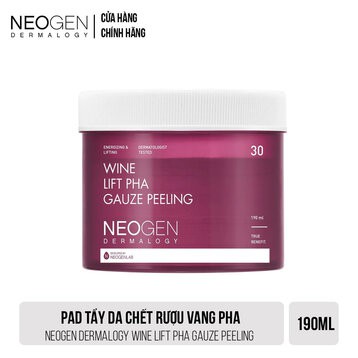 Pad tẩy da chết neogen green tea, wine, calming cicatree