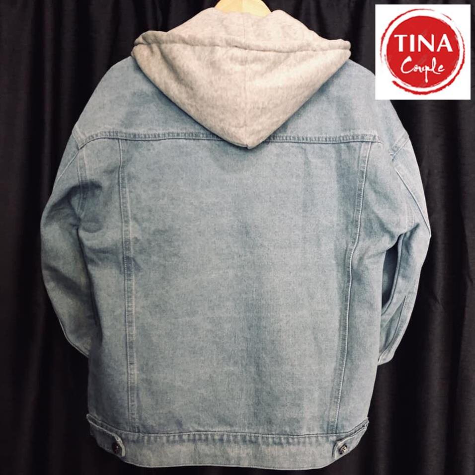 Áo Khoác Jean Nam Nữ UNISEX Ảnh Thật Cao Cấp Có Mũ Viền Tay Siêu Đep Các Tính, Áo Khoác Bò CHI099