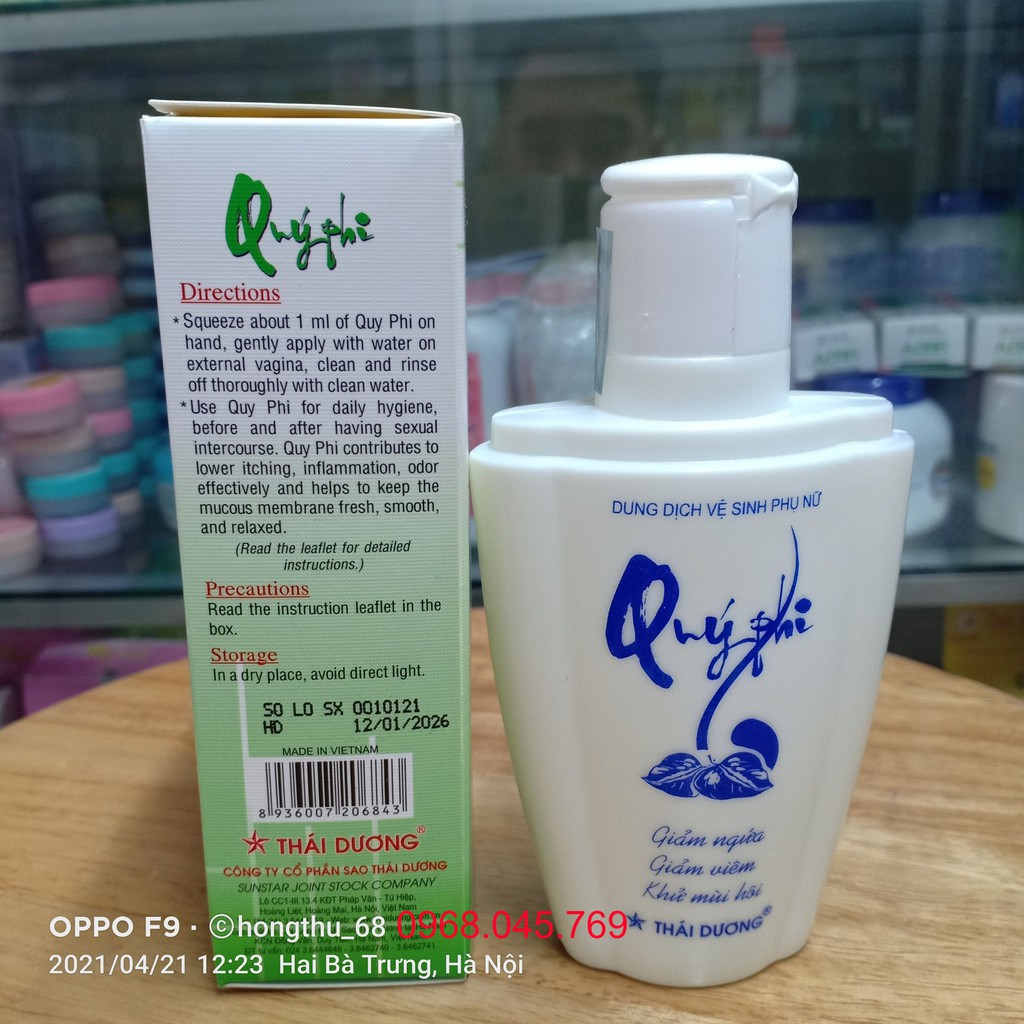 Dung dịch vệ sinh phụ nữ Quý Phi 120ml