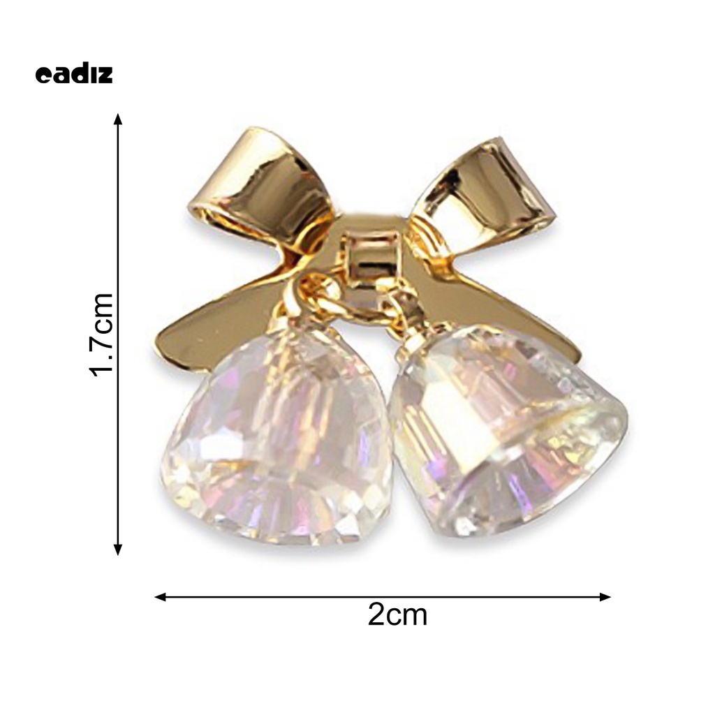 [Hàng mới về] Phụ kiện hình nơ và chuông 3D trang trí móng tay thời trang xinh xắn cho nữ