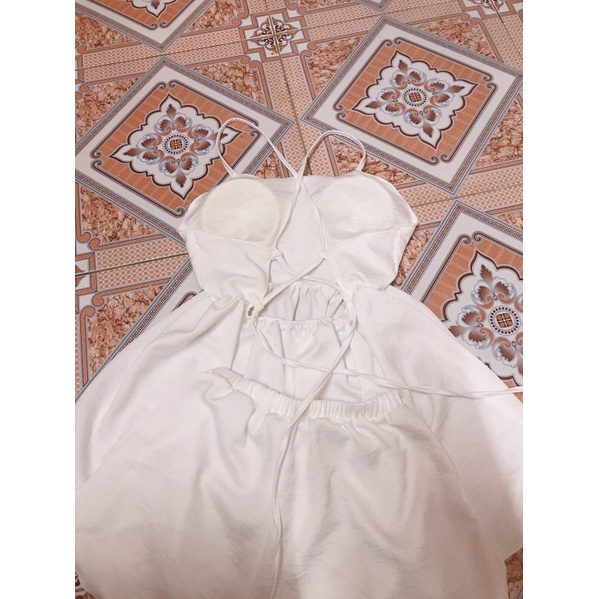 Sét Đùi Nữ Thắt Dây Lưng Sang Chảnh Nhiều Màu, có đệm ngực kèm hình ảnh thật