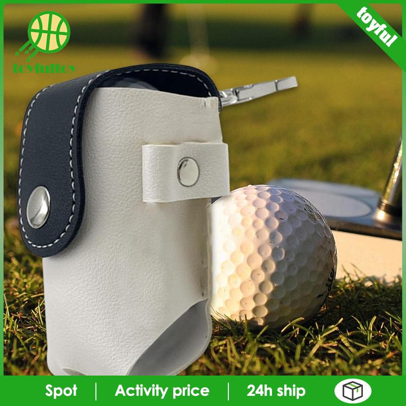 Túi Da PU Đeo Hông Đựng Bóng Golf Tiện Dụng Giá Đỡ