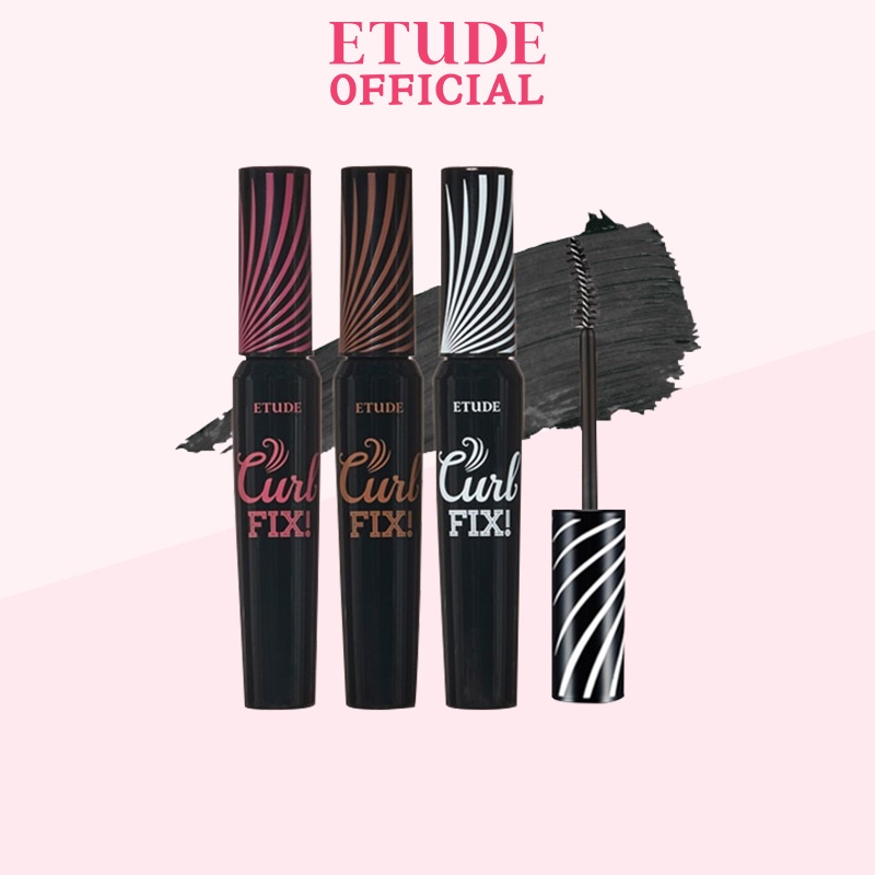 Mascara chuyên uốn cong và làm dài mi ETUDE Lash Perm Curl Fix Mascara Giúp Uốn Cong và chải dài lông mi 8g