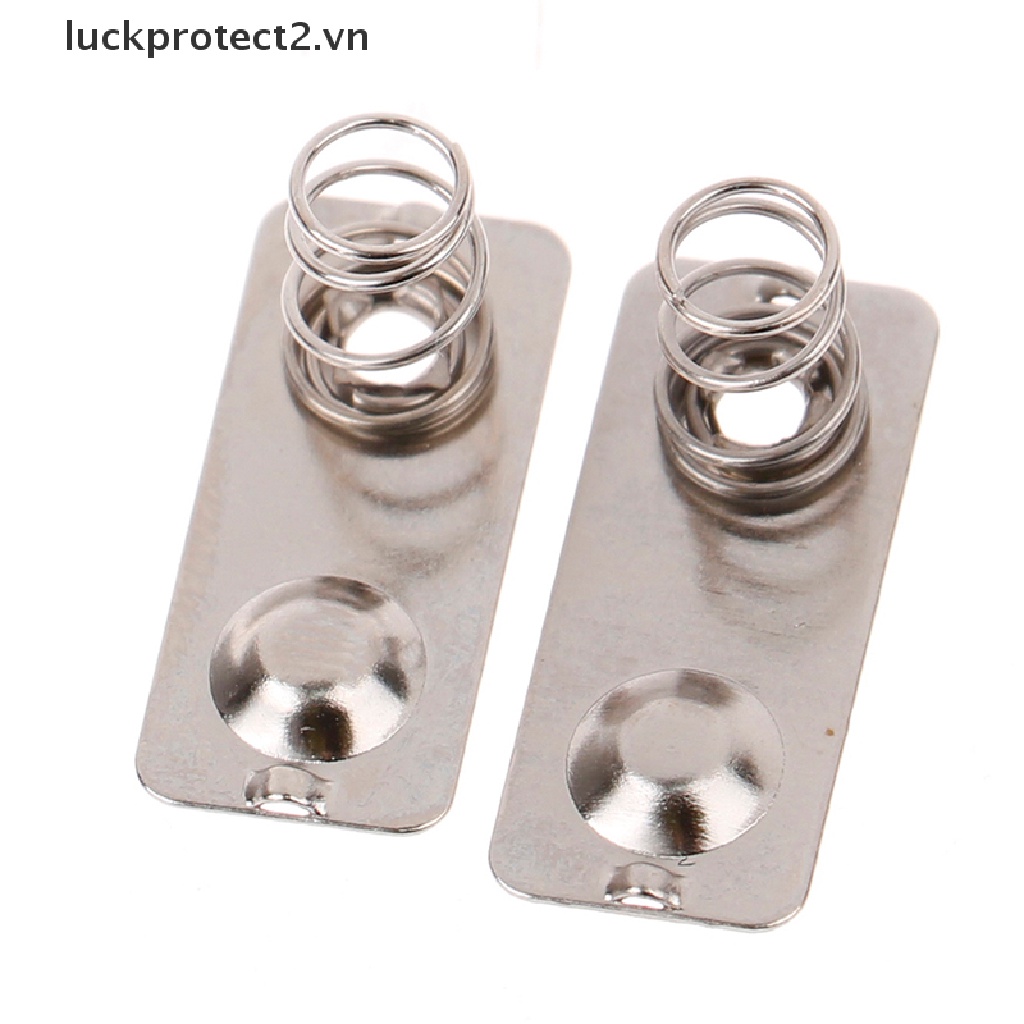 Bộ 10 Lò Xo Pin Thay Thế Bằng Kim Loại Màu Bạc 21x9mm Tiện Dụng