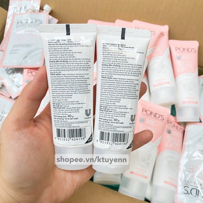 Kem dưỡng trắng POND’S Instabright Tone Up Milk Cream - GÓI 7G | BigBuy360 - bigbuy360.vn