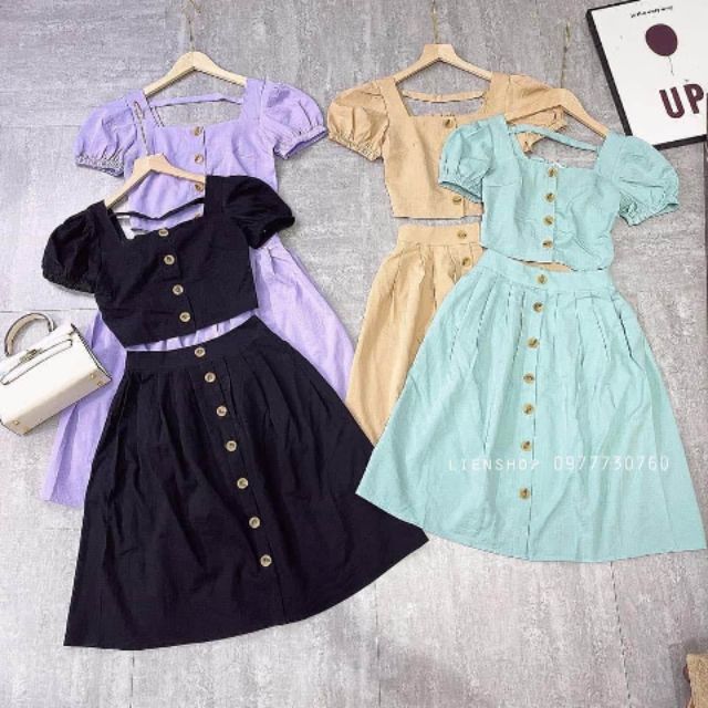 Sét áo chân váy rời