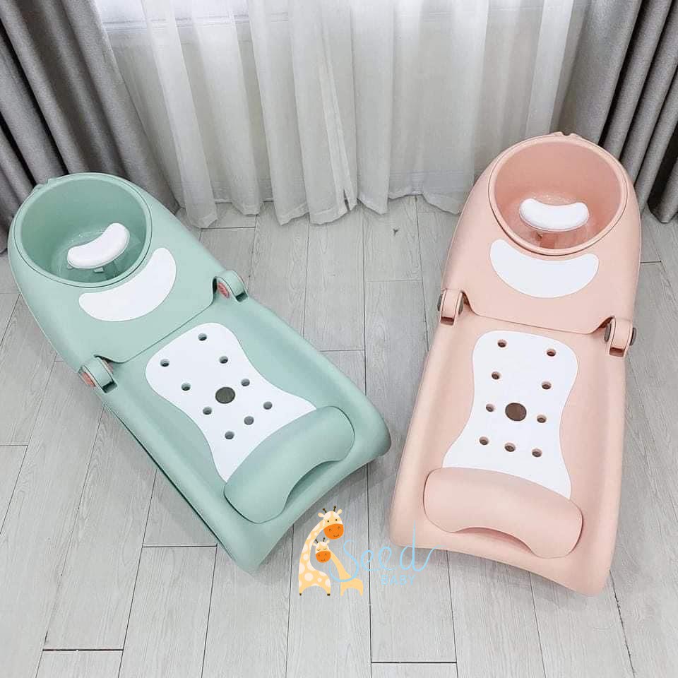 Ghế gội đầu trẻ em HOLLA gấp gọn - giường gội đầu cho bé chính hãng - SEED BABY