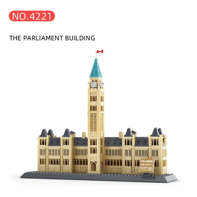 LẮP RÁP XẾP HÌNH KÌ QUAN TG WANGE 4221 - MÔ HÌNH TOÀ NHÀ QUỐC HỘI OTTAWA 608 CHI TIẾT