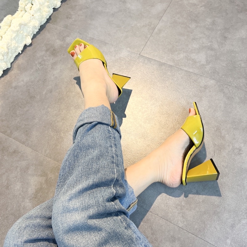 Guốc gót to phong cách 7cm [ HOT ] fashion siêu hack dáng