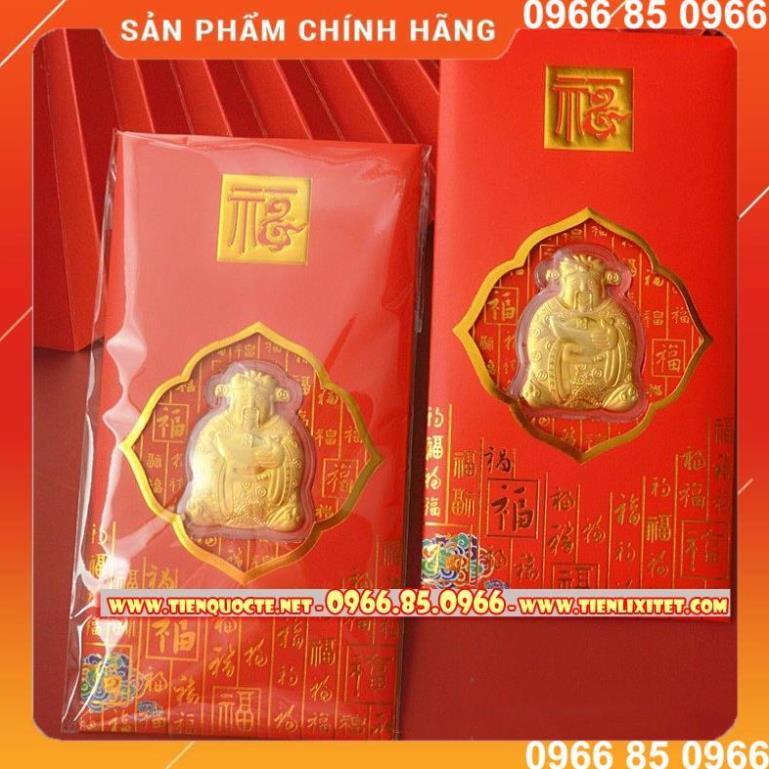 Combo 50 bao lì xì thần tài mẫu bao mới 2022 làm đồ thờ cúng bàn thờ
