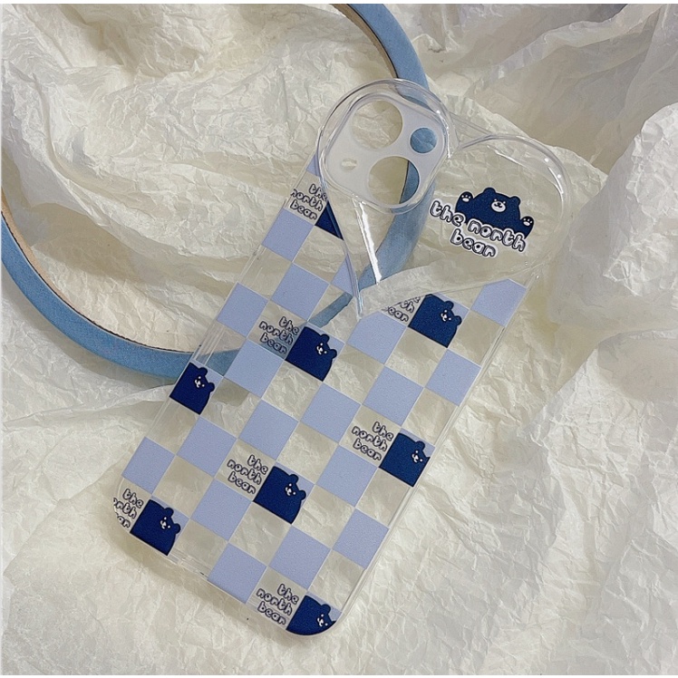 Ốp lưng iphone Ốp Điện Thoại Trong Suốt Họa Tiết Gấu Bắc Cực Cho Apple 14proPro 6/6splus/7/7plus/8/8plus/x/xr/xs/11/14pro/13/pro/max/plus/promax Dinuo case