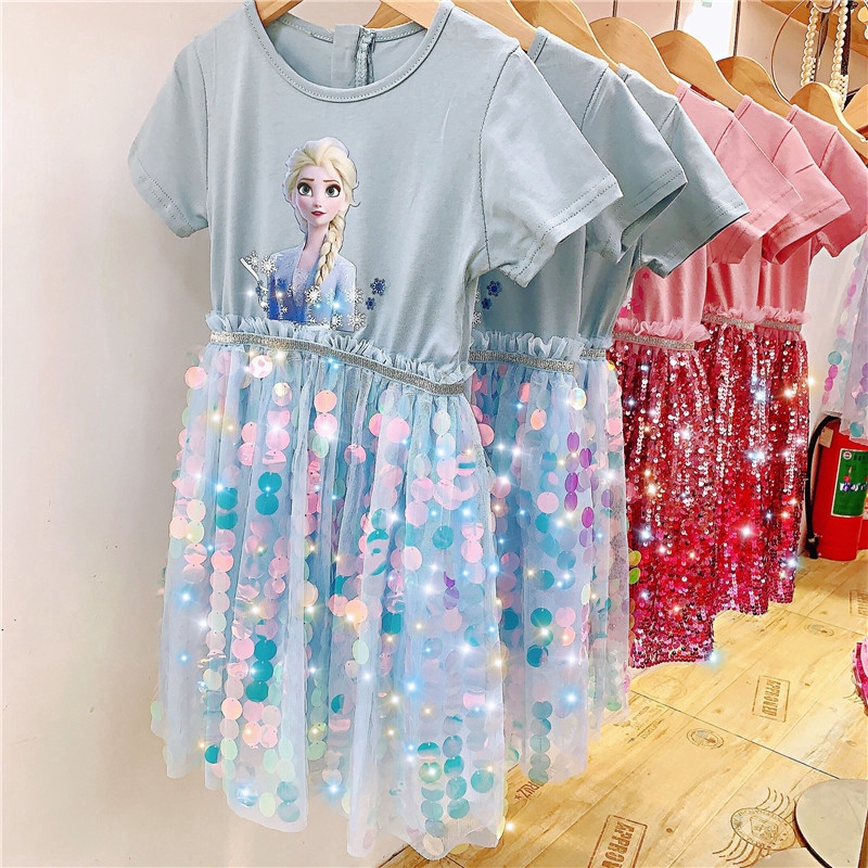 Váy công chúa Elsa xinh xắn dành cho bé gái