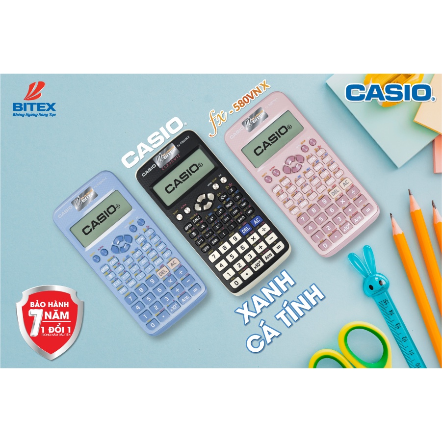 Máy tính Casio FX-580VN X (MÀU HỒNG)