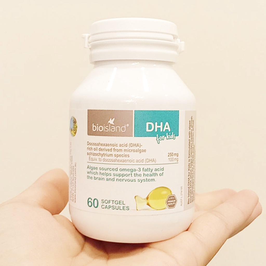 Viên bổ sung Dầu cá Bio Island DHA của Úc phát triển trí não cho bé
