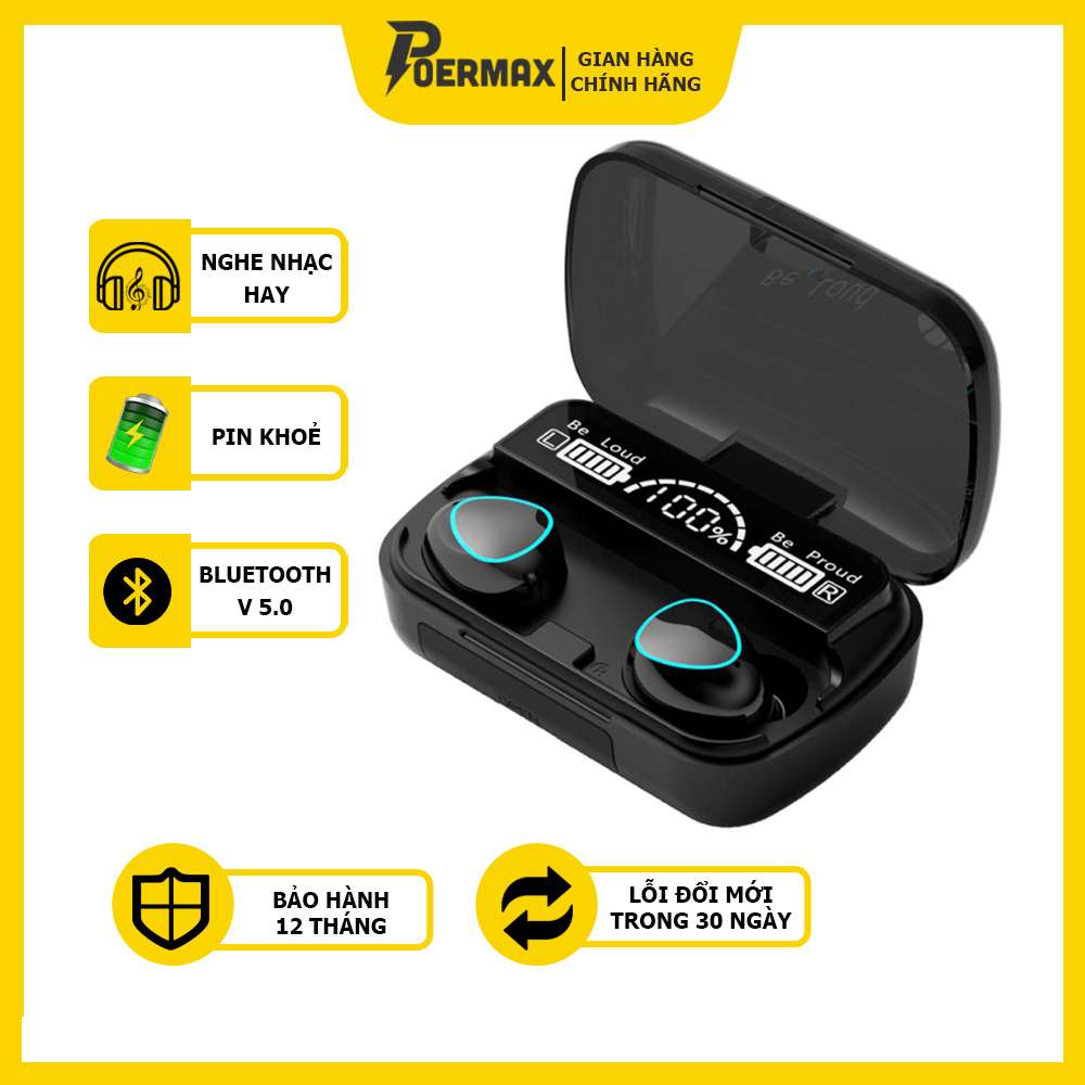Tai Nghe Bluetooth M10 Phiên Bản Pro Nâng Cấp Pin Trâu,  Nút Cảm Ứng Tự Động Kết Nối Chống Nước Chống Ồn