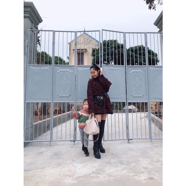 Áo len kim tuyến siêu dày cổ tròn