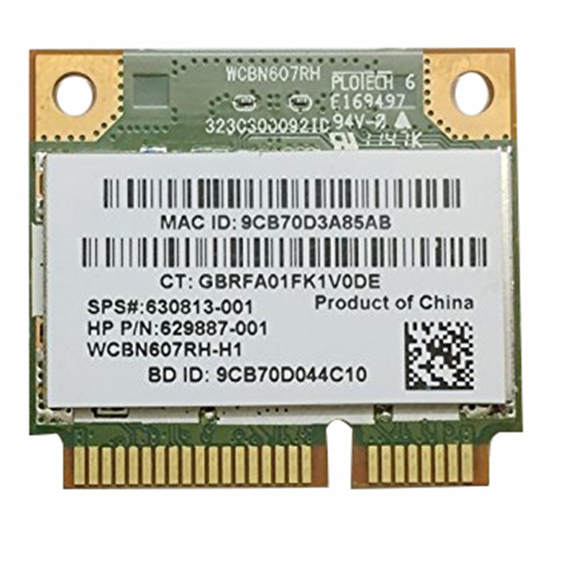 Card Wifi Rt3592Bc8 Băng Tần Kép 300m & Bluetooth 3.0 Cho Hp 4530s 4330s 4430s 4230s Sps: 630813-001