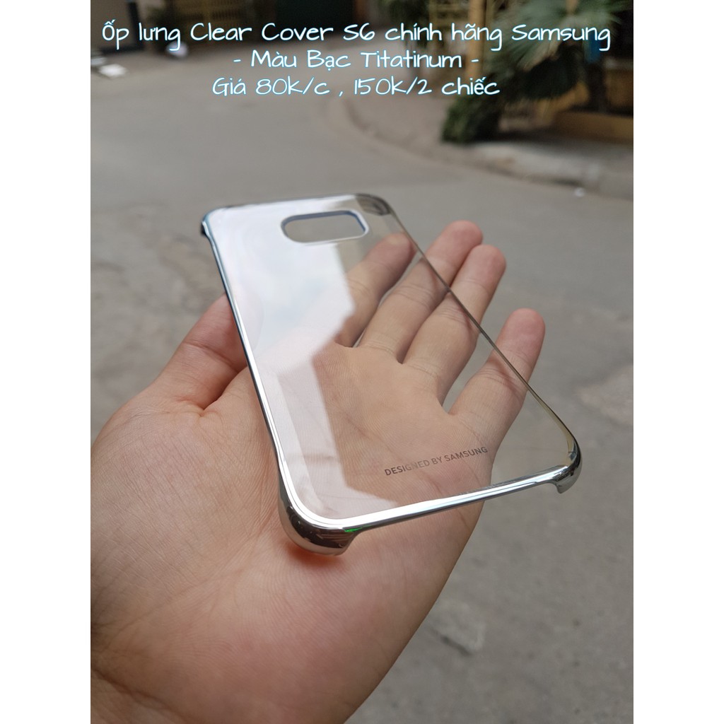 Ốp lưng Clear cover Samsung S6 chính hãng