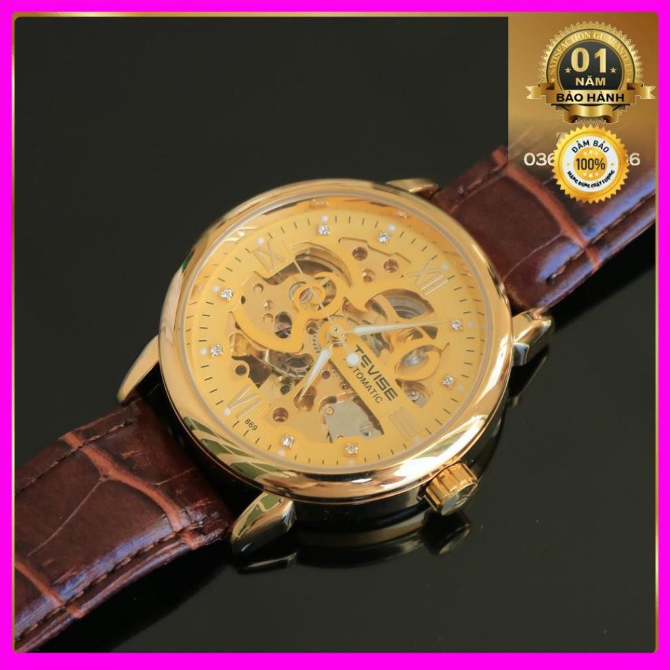 Đồng hồ cơ nam Tevise cơ lộ máy thiết kế thời trang trẻ trung, năng động, máy chạy cơ vĩnh viễn [ Đồng Hồ Cơ ] | BigBuy360 - bigbuy360.vn