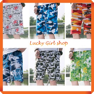 Quần Short Nam Du Lịch, Đi Biển Chất Vải Nhanh Khô Màu Sắc Phong Phú Có Quần Lưới Lót Bên Trong - Lucky Girl shop