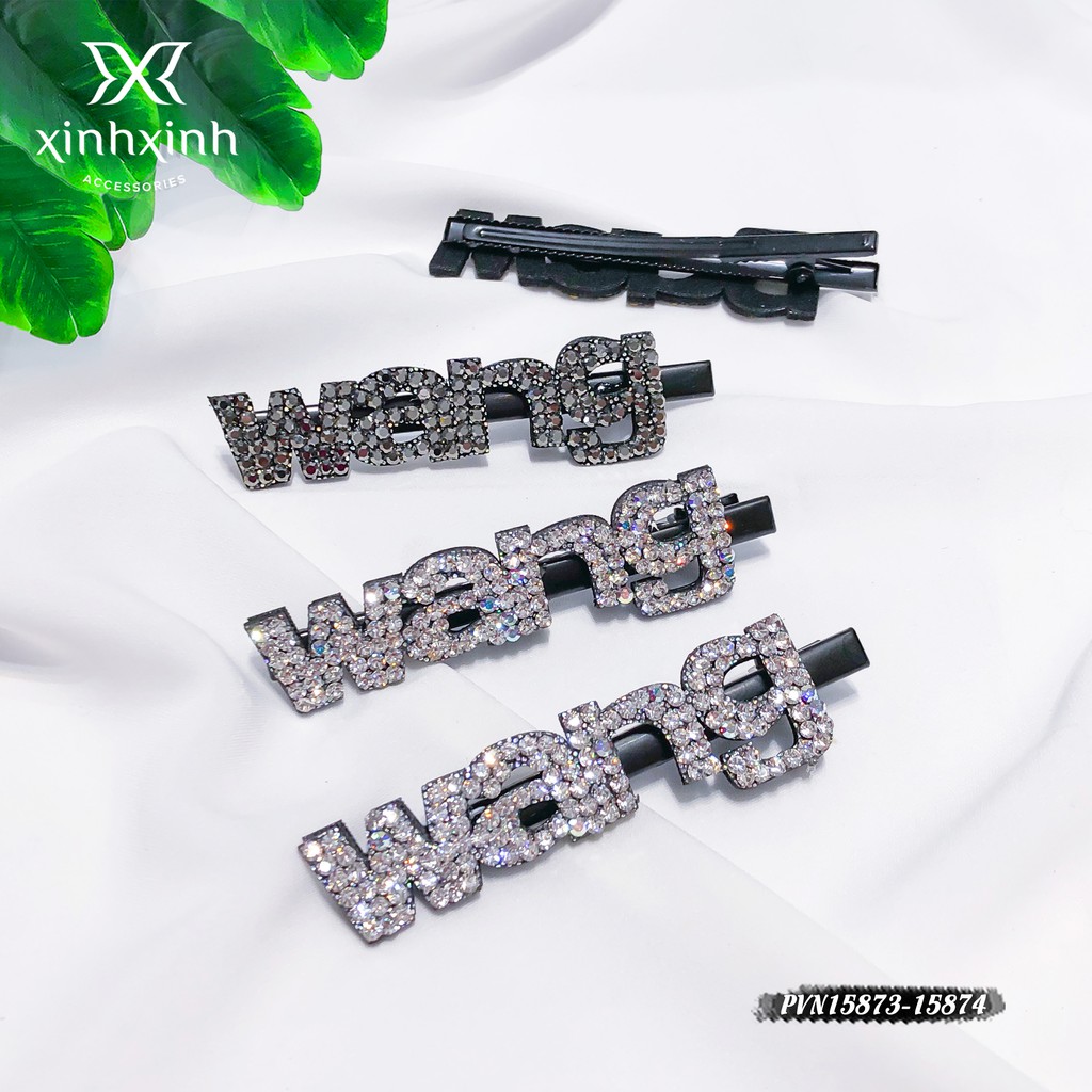 Kẹp tóc mái Wang đính đá nhân tạo thời trang cao cấp cho bạn gái  - Xinh Xinh Accessories
