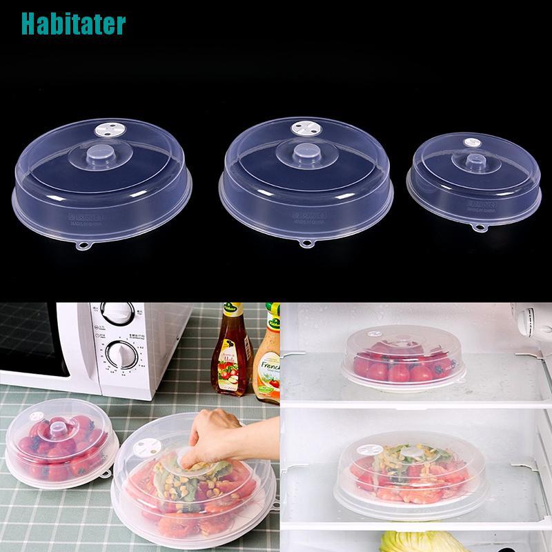 Nắp Đậy Đĩa Hấp Thức Ăn Trong Suốt Thông Hơi Dùng Được Trong Lò Vi Sóng