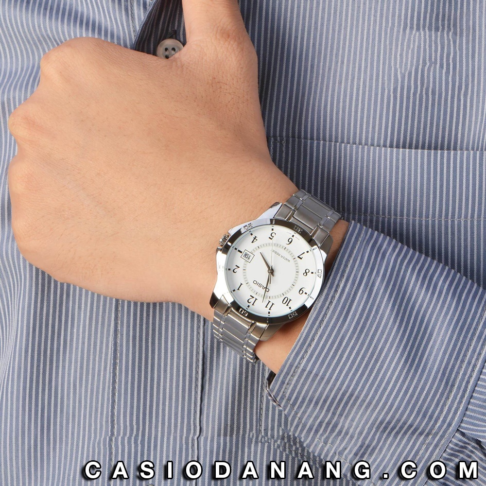 Đồng hồ nam dây kim loại Casio Standard chính hãng Anh Khuê MTP-V004D-7BUDF (41mm)