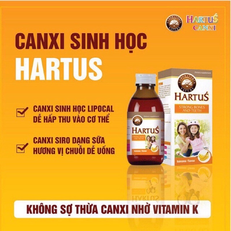 Canxi Hartus Strong Bones and Teeth 125ml