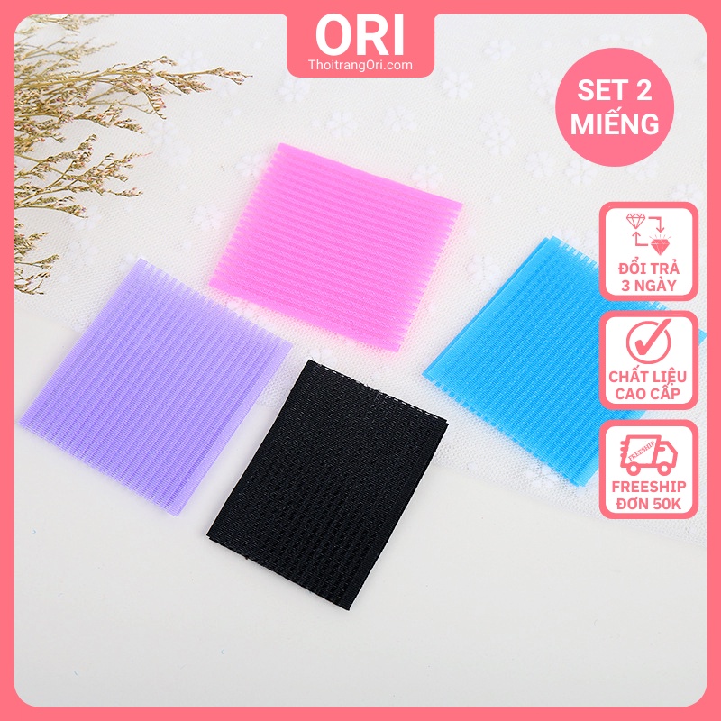 Set 2 Miếng Dán Tóc Tự Dính Cố Định Tóc Khi Trang Điểm Nhiều Màu ORI C025