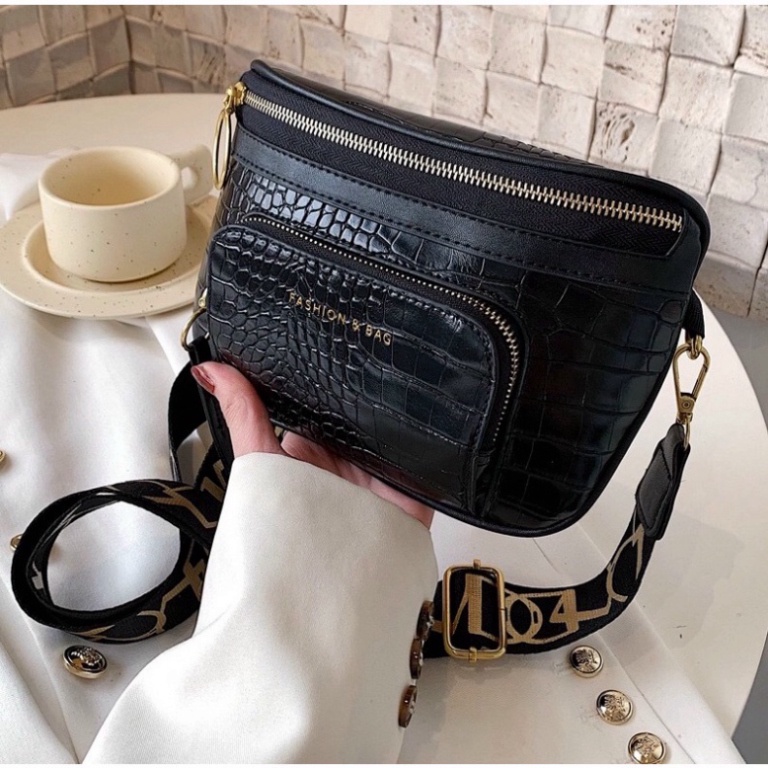 Túi đeo chéo bao tử nữ đẹp cá tính đi chơi hot trend