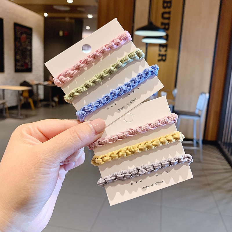 Dây buộc tóc màu sắc đáng yêu phong cách Hàn Quốc cho nữ