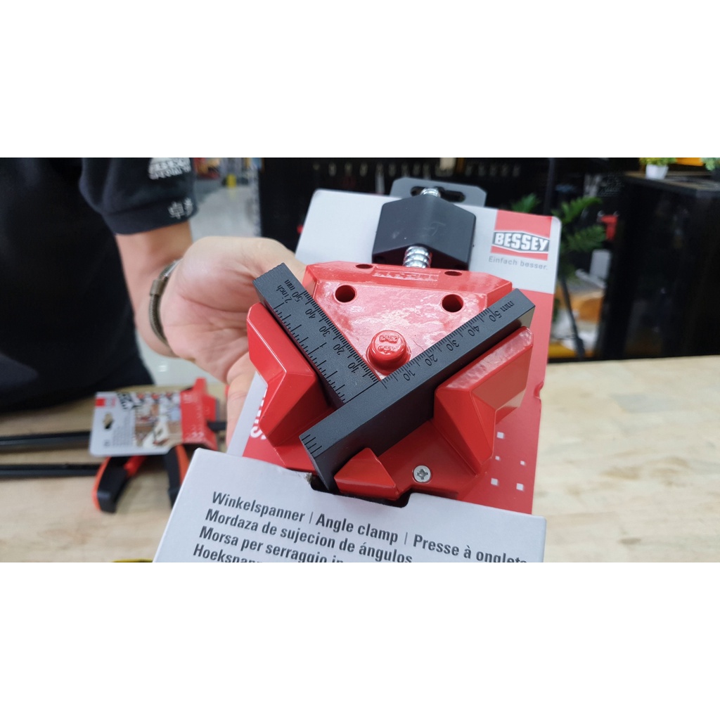 Kẹp góc vuông 2x55mm độ sâu ngàm cặp 30mm. BESSEY WS3. Sản xuất tại Đức