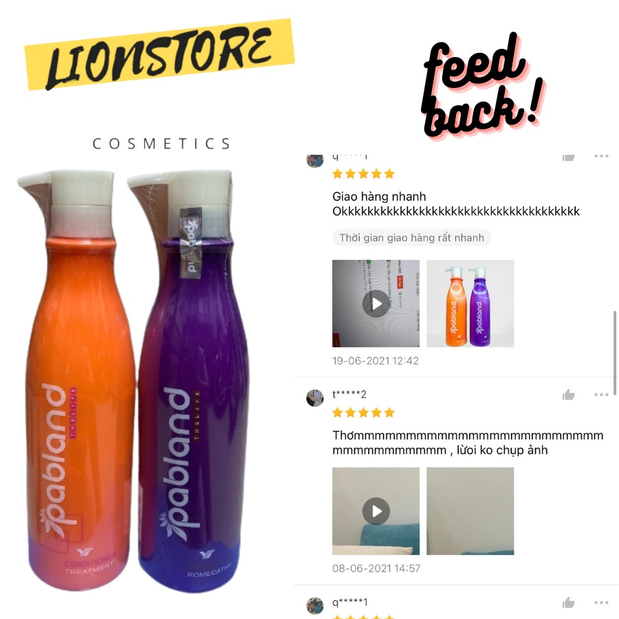 Dầu gội cặp làm sạch gàu cao cấp suôn mềm mượt tóc chính hãng keratin PABLAND 750ml ringo