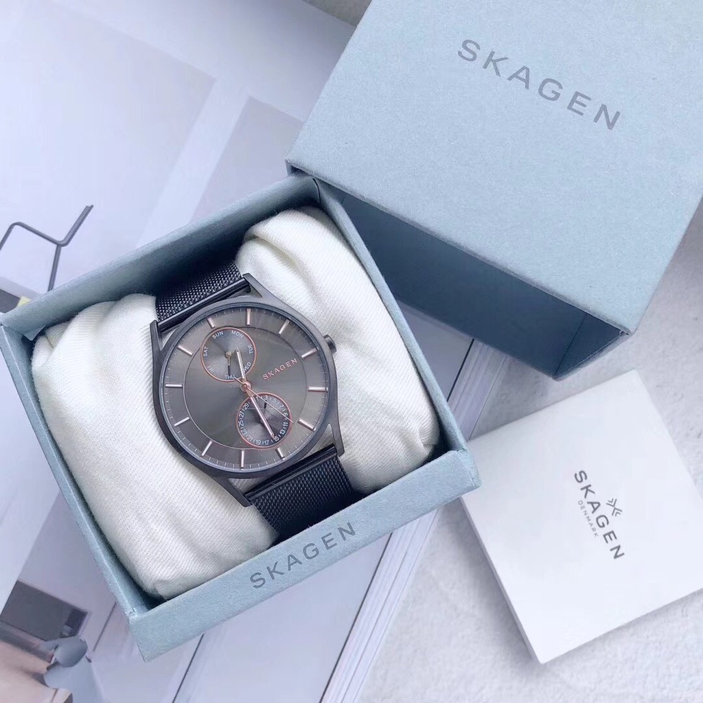 Đồng hồ nam skagen skw6180 dây thép màu xám size 40mm