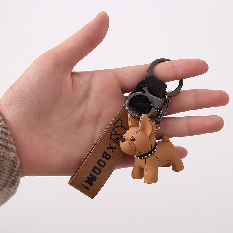 [ ĐẸP ] MÓC KHÓA CÚN PUG ĐỨC COOL NGẦU