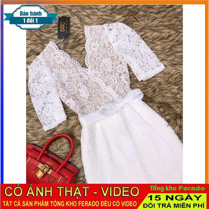 [ xả kho ] MiD Đầm ren body V1083 trắng Mie Design ảnh thật