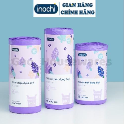 [FreeShip] Túi đựng rác tự hủy hương chanh / hương lavender có quai cao cấp inochi, đạt tiêu chuẩn xuất khẩu Châu Âu