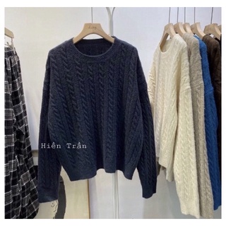 Áo len viền thừng ( ảnh thật, có sẵn)