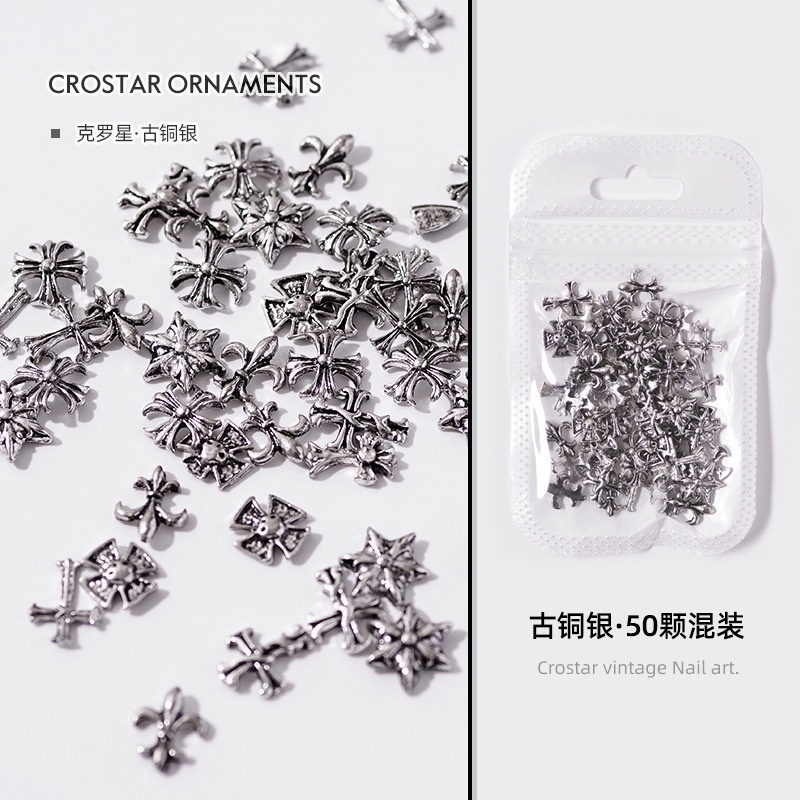 Charm thánh giá túi 50 chiếc , túi 50 phụ kiện charm thánh giá.