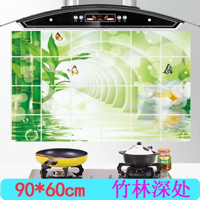 Giấy dán tường nhà bếp 60 x 90cm chống dầu mỡ, miếng decal trang trí bếp đẹp