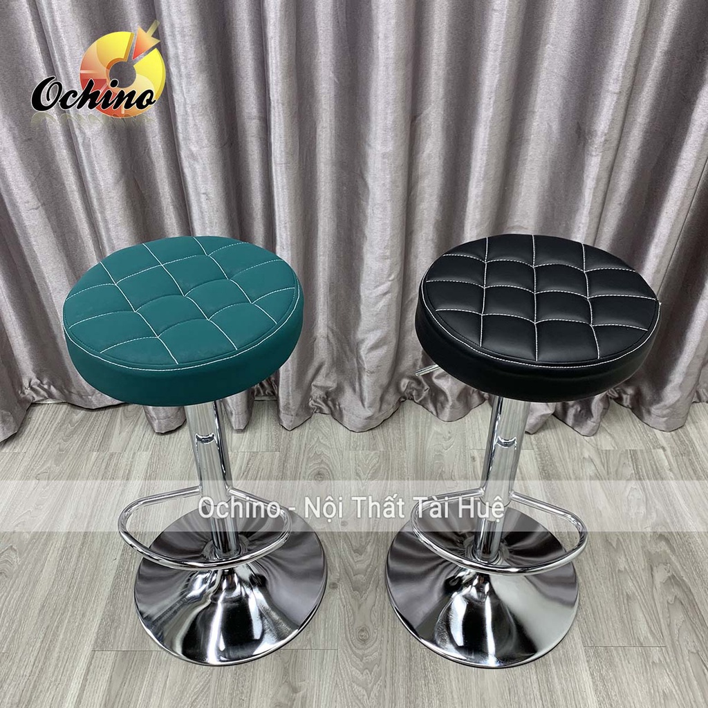 Ghế Bar, Ghế Trang Điểm Mẫu Tròn Múi Sang Chảnh Điều Chỉnh Độ Cao 60/80 Và Xoay 360 Độ (Có Sẵn)