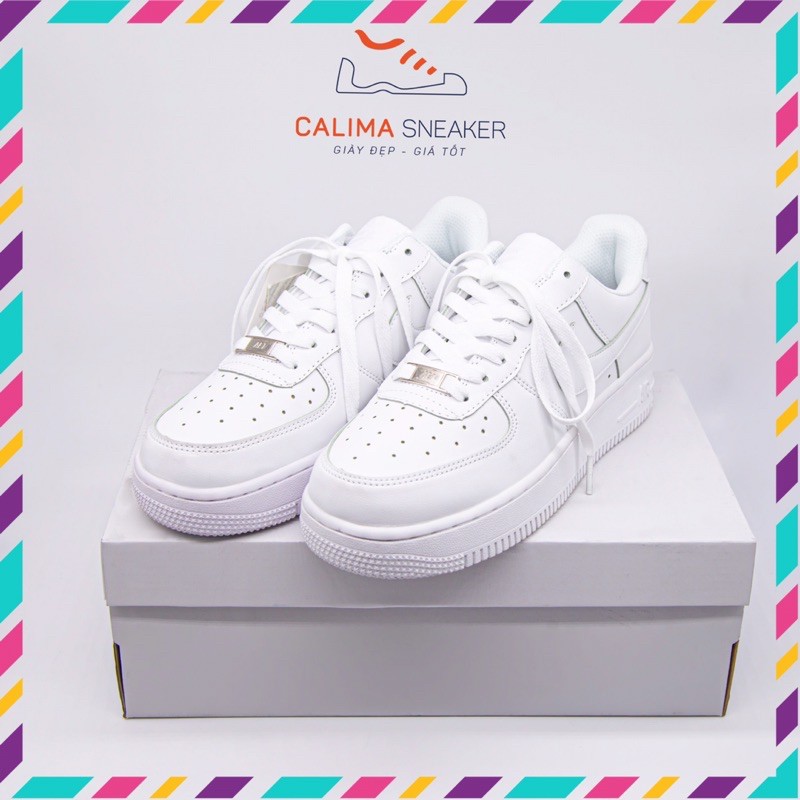 Giày sneaker nam nữ AF1 trắng 3 mẫu 36-43 Full Box / Calima Sneaker